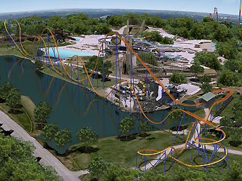 Rendering vom Mega Coaster